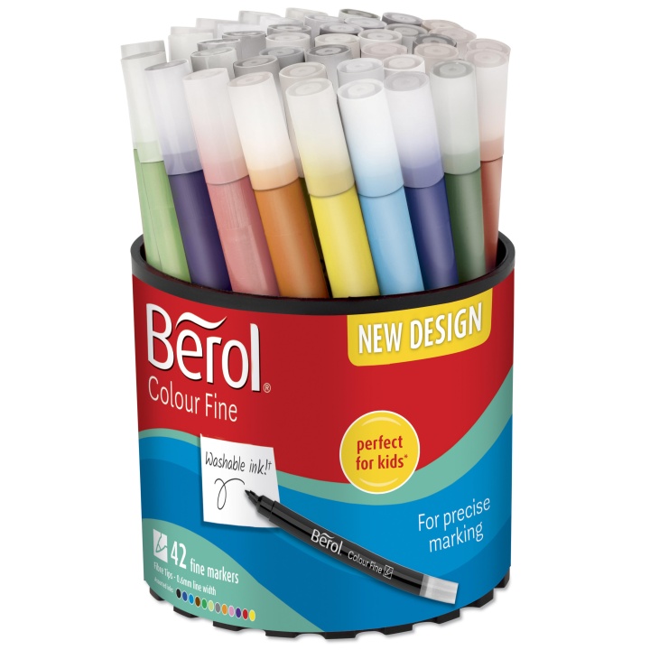 Colour Fine Tip Lot de 42 (3 ans et +) dans le groupe Kids / Crayons pours les enfants / Feutres pour les enfants chez Pen Store (104849)