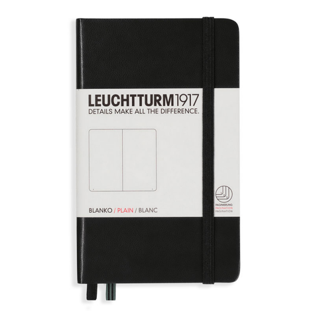 Notebook A6 Pocket Non ligné Black