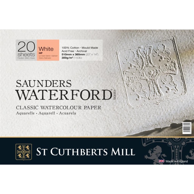 Saunders Waterford Bloc aquarelle White HP 51x36 cm 300g