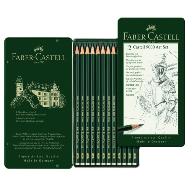 Crayons graphite Castell 9000 Art Set