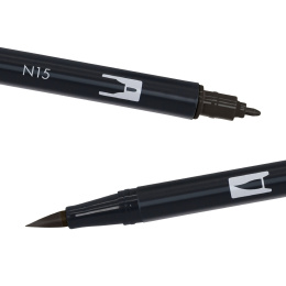 ABT Dual Brush Pen ensemble de 12 Grey dans le groupe Stylos / Crayons d'artistes / Feutres pinceaux chez Pen Store (101093)