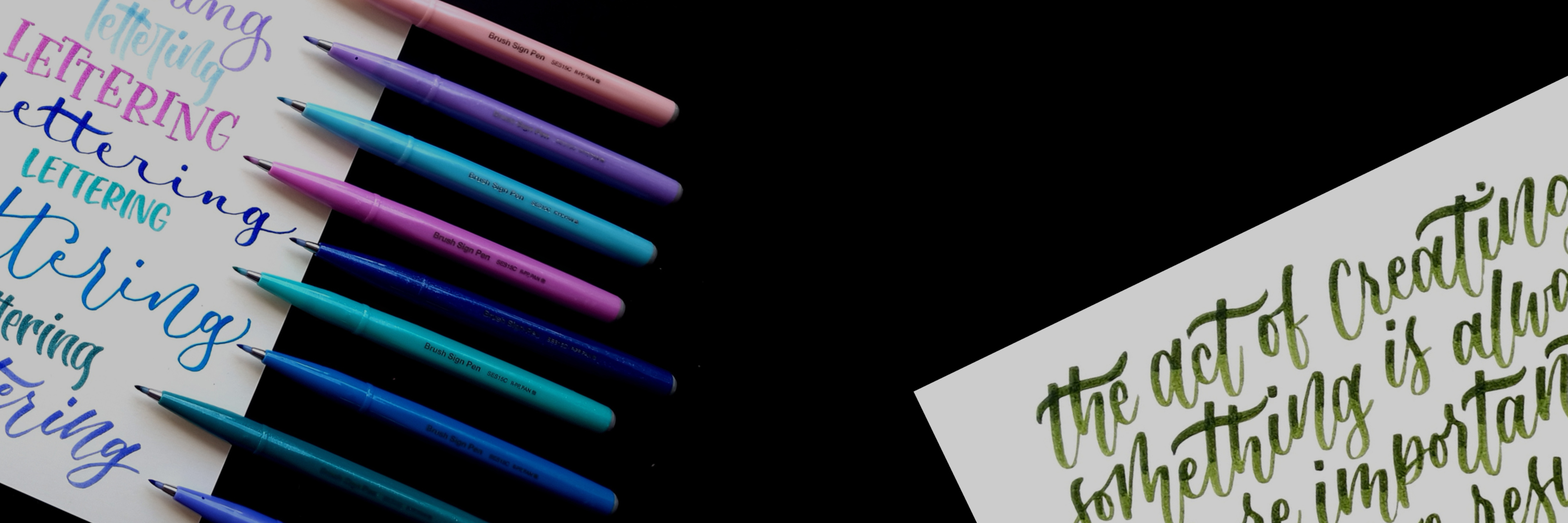 Brush lettering en 5 étapes faciles