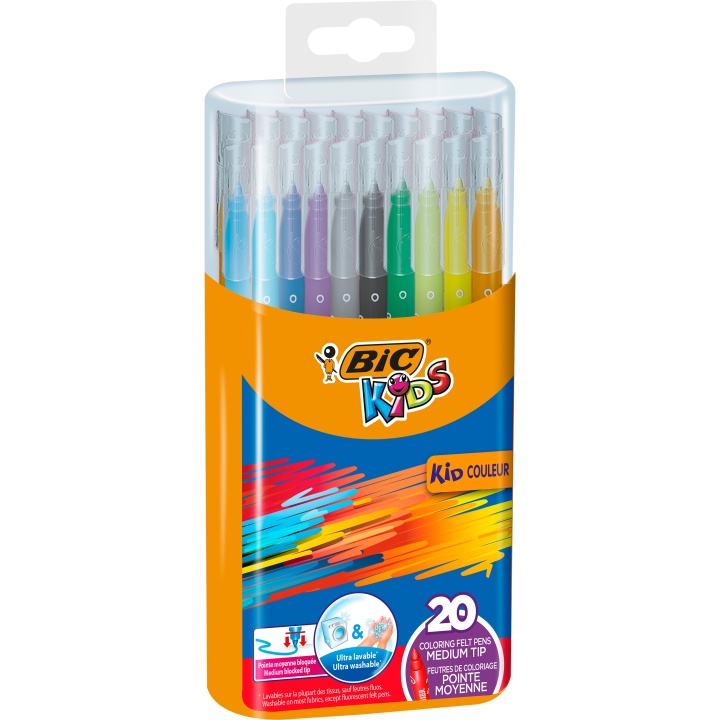 Feutres de coloriage dans un étui Kids Couleur (+5 ans) Lot de 20 dans le groupe Kids / Crayons pours les enfants / 5 ans + chez Pen Store (100253)