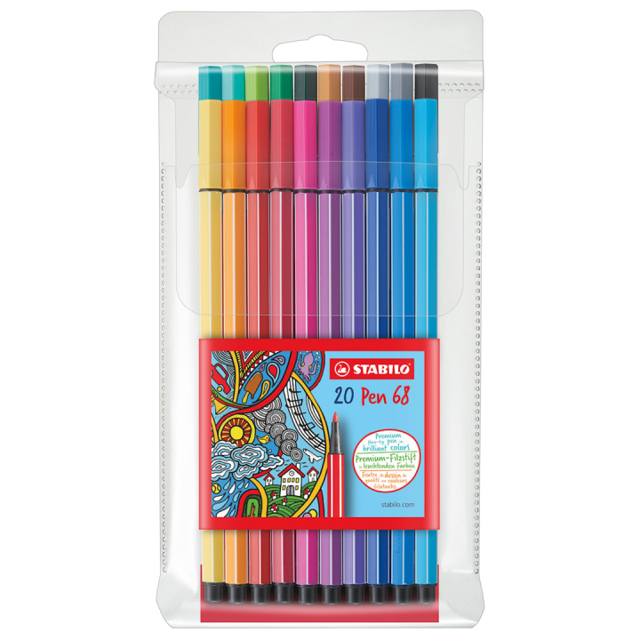 Pen 68 Feutre de dessin Lot de 20 (3 ans+) dans le groupe Stylos / Crayons d'artistes / Feutres chez Pen Store (100268)