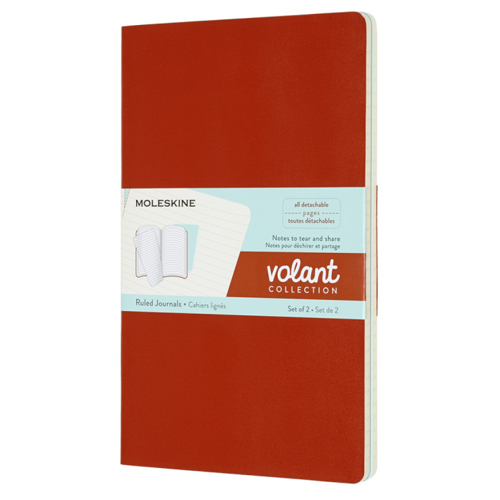 Volant Notebook Large Orange/Blue Ruled dans le groupe Papiers & Blocs / Écrire et consigner / Carnets chez Pen Store (100347)
