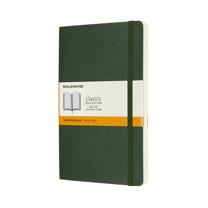 Classic Soft Cover Notebook Large Myrtle Green dans le groupe Papiers & Blocs / Écrire et consigner / Carnets chez Pen Store (100392_r)