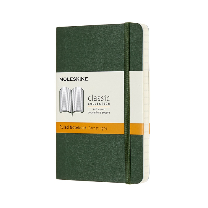 Classic Soft Cover Notebook Pocket Myrtle Green dans le groupe Papiers & Blocs / Écrire et consigner / Carnets chez Pen Store (100395_r)