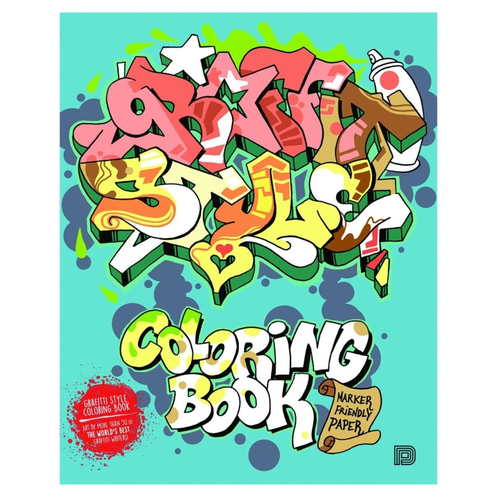 Graffiti Style Coloring Book dans le groupe Kids / Livres pour enfants / Album de coloriages et artisanat d'art chez Pen Store (101373)