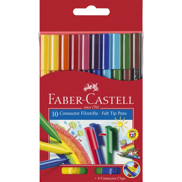 Feutres Connector Lot de 10 (3 ans et +) dans le groupe Kids / Crayons pours les enfants / Feutres pour les enfants chez Pen Store (101401)