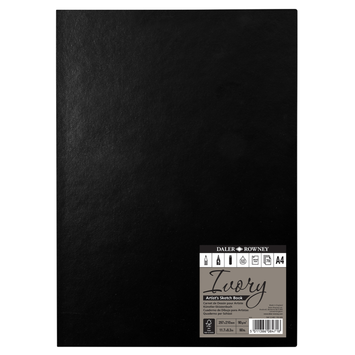 Ivory Sketchbook Softcover A4 dans le groupe Papiers & Blocs / Bloc Artiste / Cahiers d'esquisses chez Pen Store (101451)