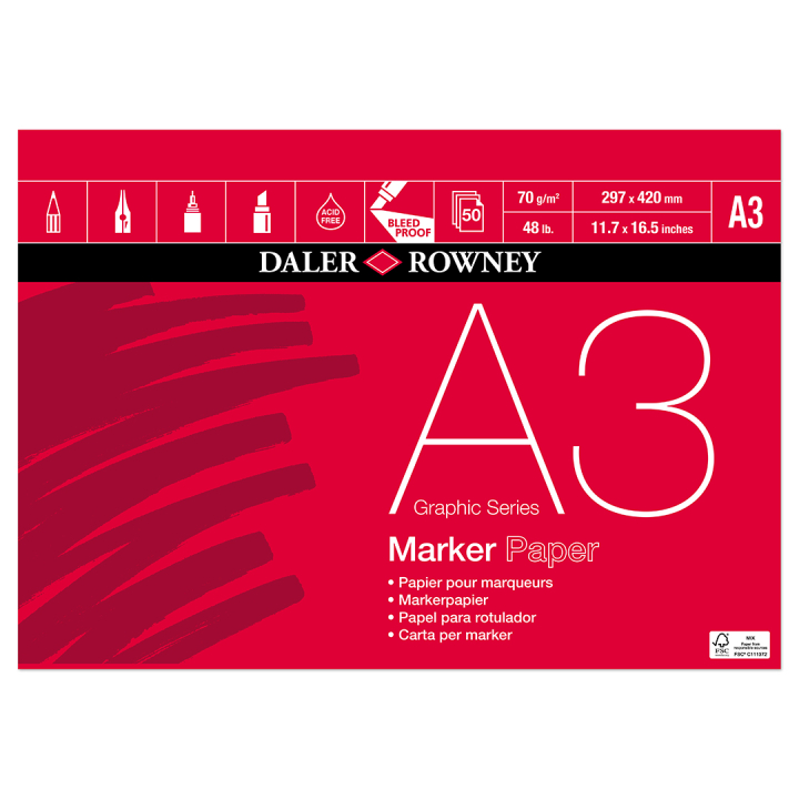 Marker Paper A3 dans le groupe Papiers & Blocs / Bloc Artiste / Bloc feutres chez Pen Store (101461)
