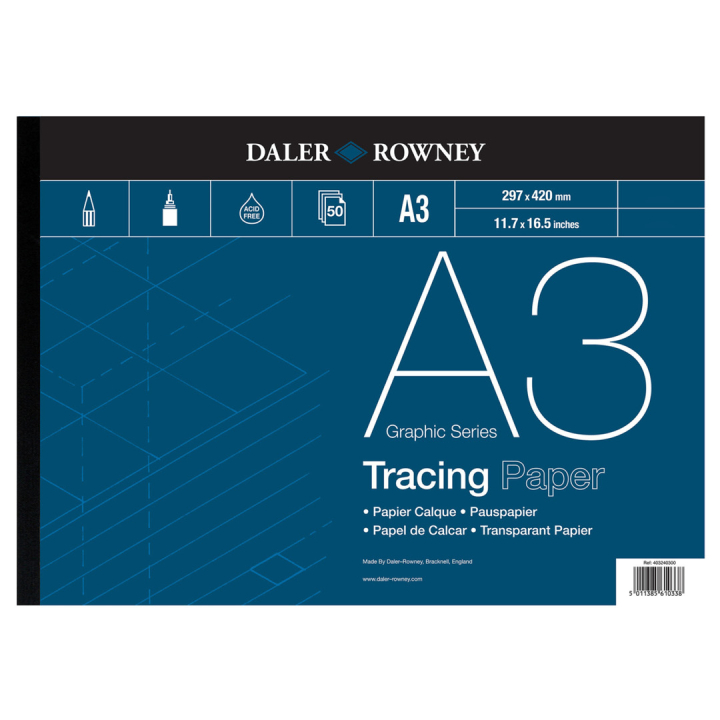 Tracing Paper 60g A3 dans le groupe Papiers & Blocs / Bloc Artiste / Papier calque chez Pen Store (101462)