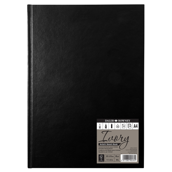 Ivory Sketchbook Hardcover A4 dans le groupe Papiers & Blocs / Bloc Artiste / Cahiers d'esquisses chez Pen Store (101474)