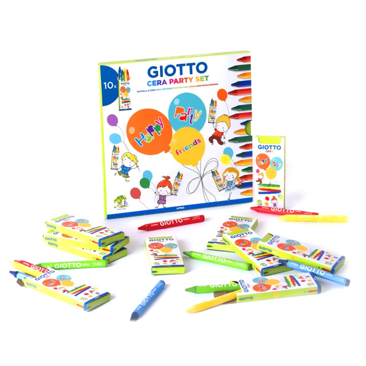 Lot festif Cera Mini Craies x 10 (+3 ans) dans le groupe Kids / Crayons pours les enfants / Craies pour les enfants chez Pen Store (101590)