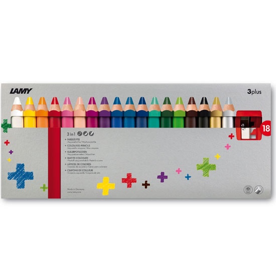 Crayons de couleur 3plus (+3 ans) Lot de 18 dans le groupe Kids / Crayons pours les enfants / Crayons de couleurs pour les enfants chez Pen Store (101783)