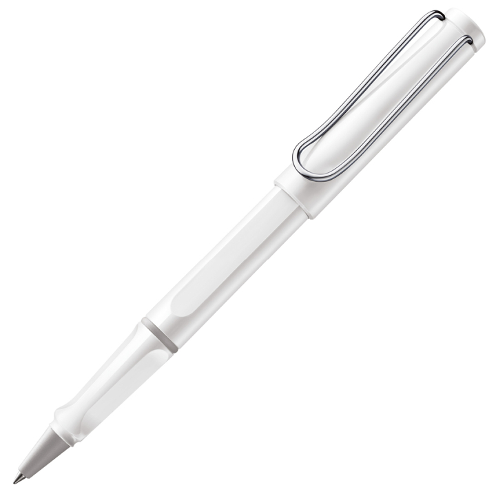 Safari Rollerball Shiny white dans le groupe Stylos / Stylo haute de gamme / Roller chez Pen Store (101920)
