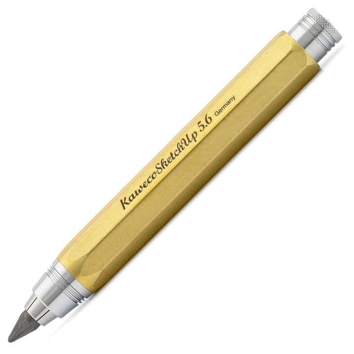 Sketch Up Brass Porte-mine 5.6 mm dans le groupe Matériels d'artistes / Craie et Graphite / Graphite et crayon à papier chez Pen Store (102236)