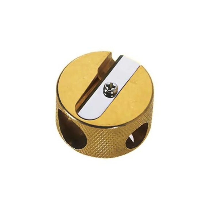 Taille-crayon Double Round Laiton dans le groupe Stylos / Accessoires Crayons / Taille-crayons chez Pen Store (102251)