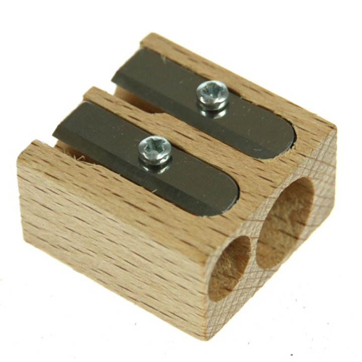 Double taille-crayon Bois dans le groupe Stylos / Accessoires Crayons / Taille-crayons chez Pen Store (102256)