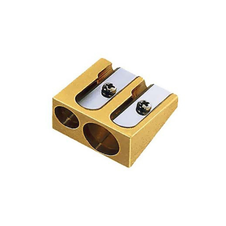 Taille-crayon Double Wedge Laiton dans le groupe Stylos / Accessoires Crayons / Taille-crayons chez Pen Store (102257)