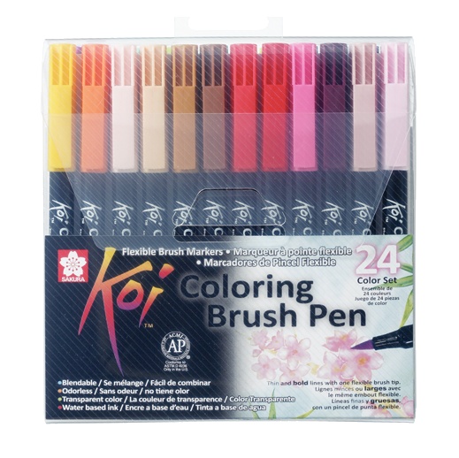 Koi Colouring Brush Pen ensemble de 24 dans le groupe Stylos / Crayons d'artistes / Feutres pinceaux chez Pen Store (102307)
