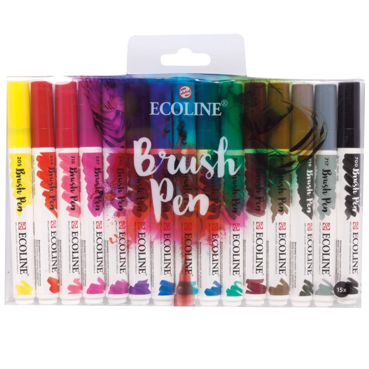 Brush Pen ensemble de 15 dans le groupe Stylos / Crayons d'artistes / Feutres pinceaux chez Pen Store (103719)