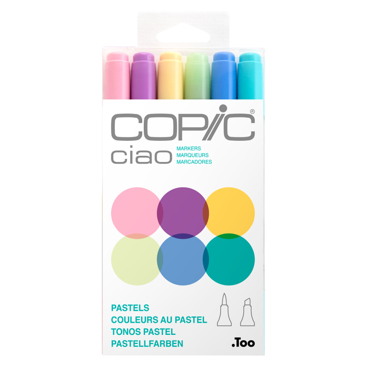 Ciao Lot de 6 Pastels dans le groupe Stylos / Crayons d'artistes / Feutres d'illustrations chez Pen Store (103867)