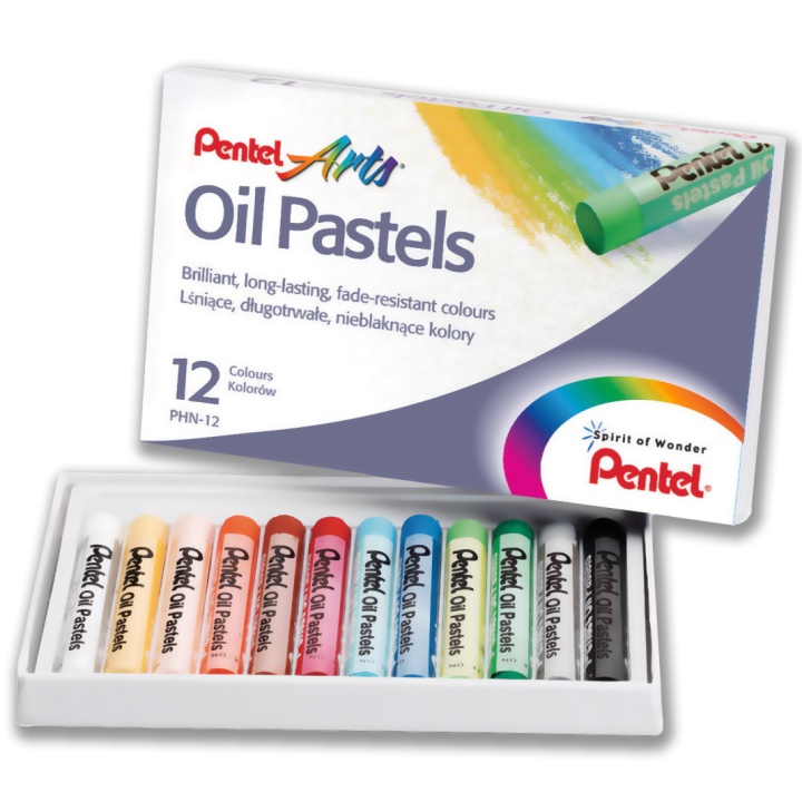 Pastel à l'huile Lot de 12 dans le groupe Matériels d'artistes / Craie et Graphite / Pastels secs chez Pen Store (104641)