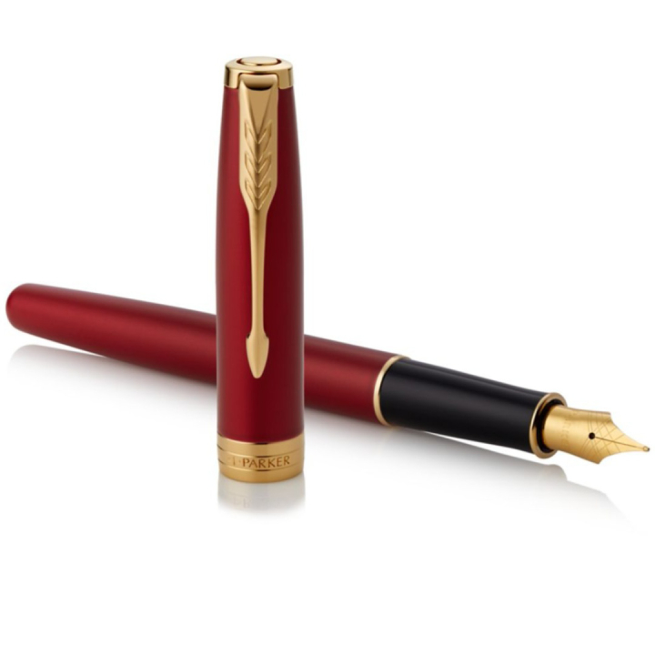 Sonnet Red/Gold Stylo-plume dans le groupe Stylos / Stylo haute de gamme / Stylo à plume chez Pen Store (104827_r)