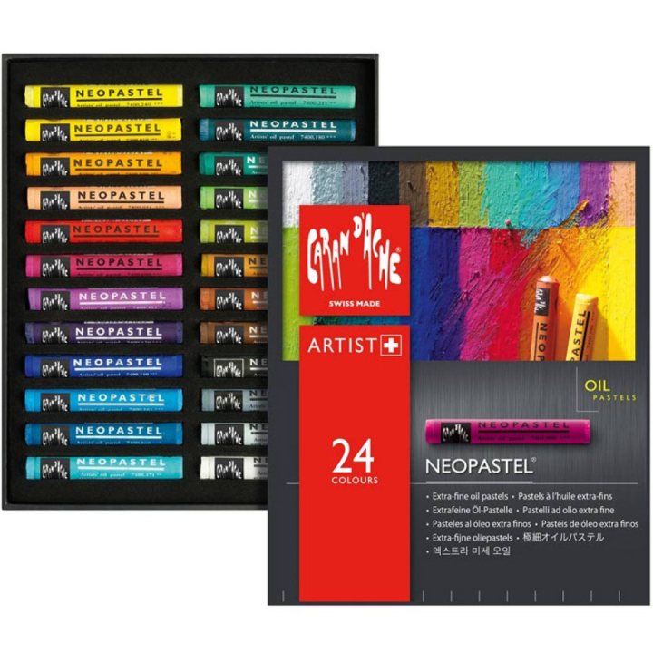 Neopastel Lot de 24 dans le groupe Matériels d'artistes / Craie et Graphite / Craies pastel chez Pen Store (104927)