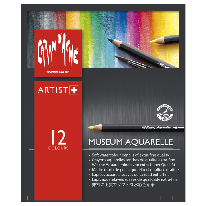 Museum Aquarelle Lot de 12 dans le groupe Stylos / Crayons d'artistes / Crayons aquarellables chez Pen Store (104933)