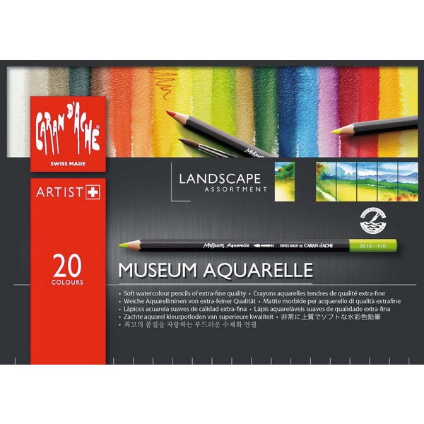 Museum Aquarelle Landscape Lot de 20 dans le groupe Stylos / Crayons d'artistes / Crayons aquarellables chez Pen Store (104934)