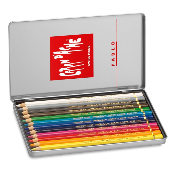 Crayons de couleur Pablo Lot de 12 dans le groupe Stylos / Crayons d'artistes / Crayons de couleurs chez Pen Store (105020)