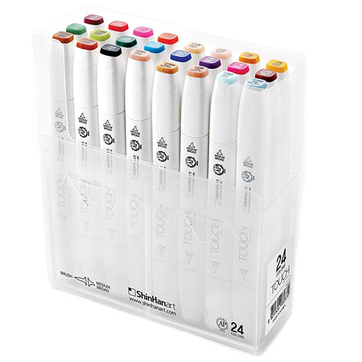 Twin Brush Marker ensemble de 24 dans le groupe Stylos / Crayons d'artistes / Feutres d'illustrations chez Pen Store (105316)