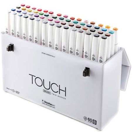 Twin Brush Marker ensemble de 60 B dans le groupe Stylos / Crayons d'artistes / Feutres d'illustrations chez Pen Store (105319)
