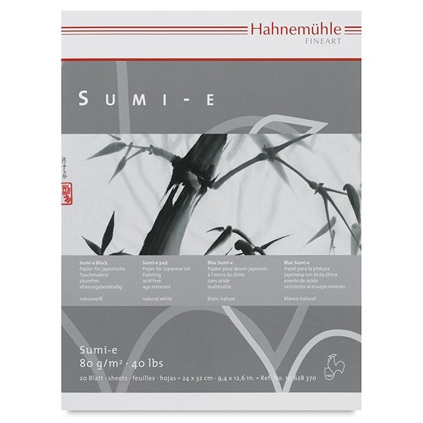 Sumi-e pad A4 dans le groupe Papiers & Blocs / Bloc Artiste / Papier pour aquarelle chez Pen Store (106216)