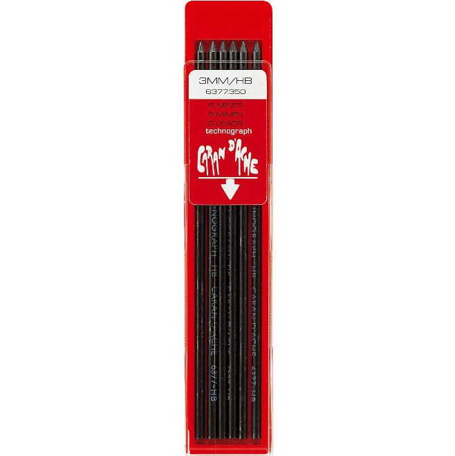 Mines graphite de 3mm Technograph lot de 6 dans le groupe Stylos / Accessoires Crayons / Mines chez Pen Store (106234_r)