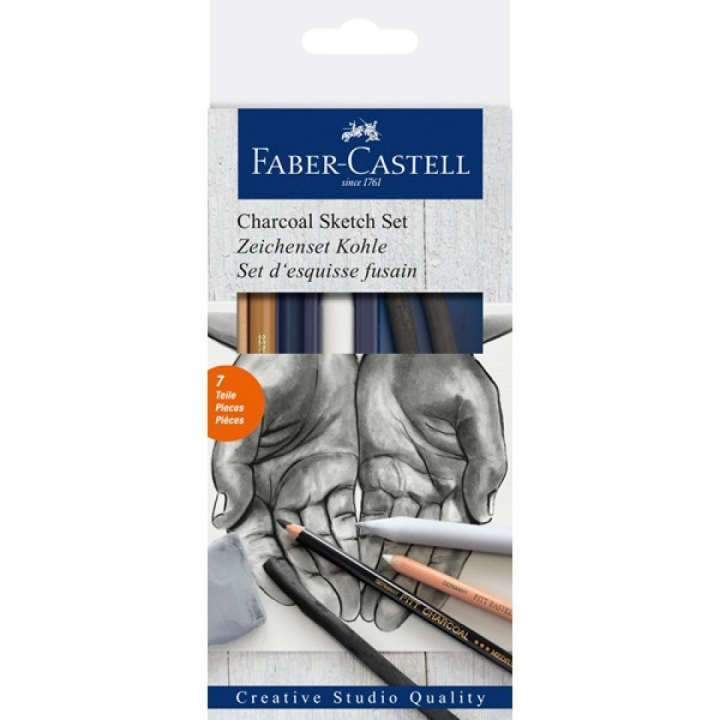 Goldfaber Drawing Set Charcoal dans le groupe Stylos / Écrire / Crayons à papier chez Pen Store (106536)