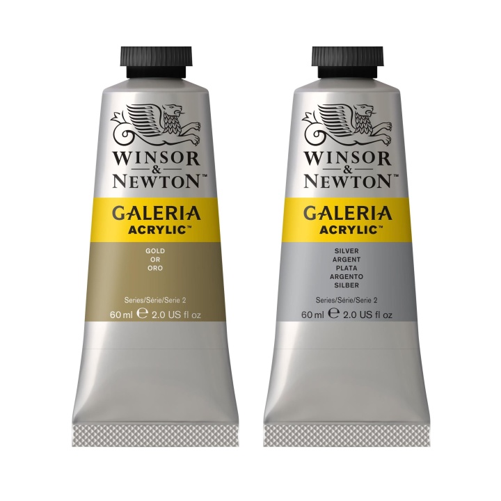 Galeria Peinture acrylique Metallic 60 ml dans le groupe Matériels d'artistes / Couleurs de l'artiste / Peinture acrylique chez Pen Store (107788_r)