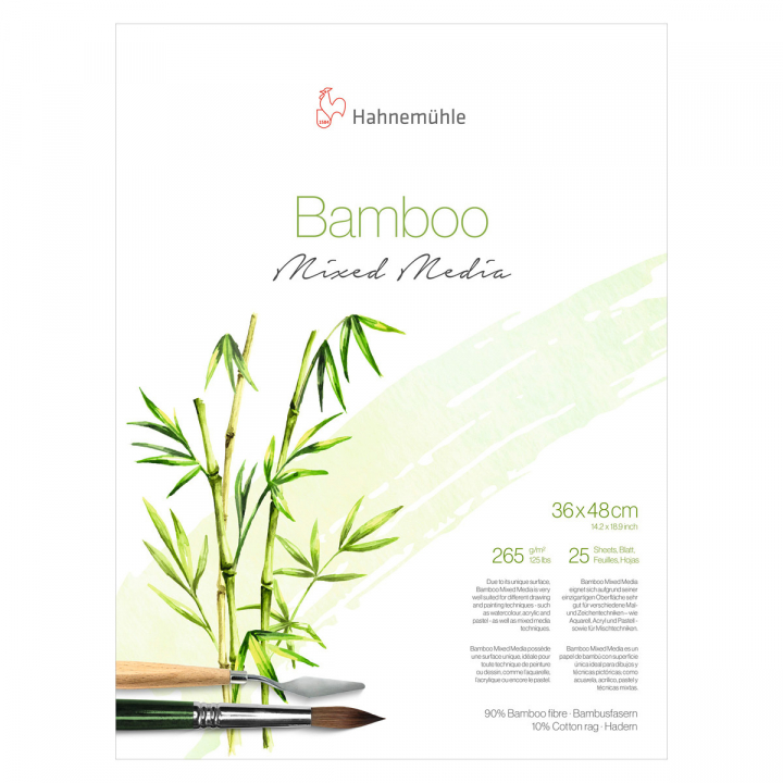 Mixed Media Bamboo 265 g 36x48 cm dans le groupe Papiers & Blocs / Bloc Artiste / Bloc Mixed Media chez Pen Store (108084)