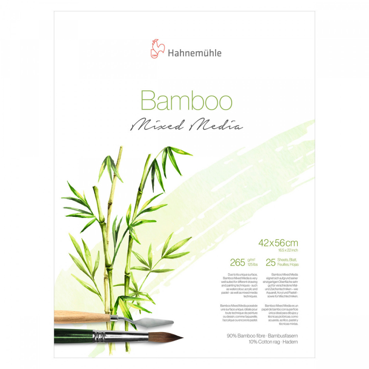 Mixed Media Bamboo 265 g 42x56 cm dans le groupe Papiers & Blocs / Bloc Artiste / Bloc Mixed Media chez Pen Store (108085)