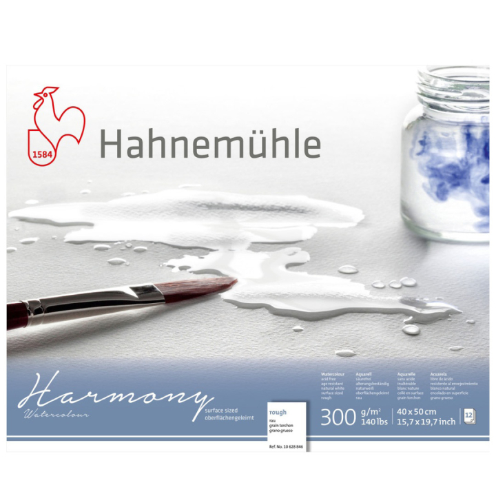 Papier aquarelle Harmony Rough 300g 40x50cm dans le groupe Papiers & Blocs / Bloc Artiste / Papier pour aquarelle chez Pen Store (108755)