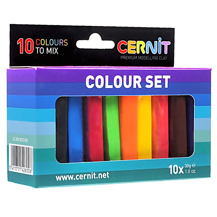 Color Set Lot de 10 Pâte à modeler Cernit dans le groupe Loisirs créatifs / Former / Modeler chez Pen Store (108888)