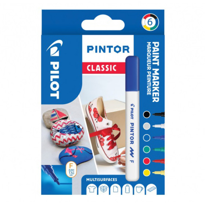 Pintor Fine lot de 6 Classic dans le groupe Stylos / Crayons d'artistes / Feutres d'illustrations chez Pen Store (109497)