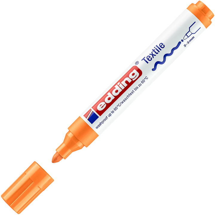 4500 Stylo pour marquage textile 066 Neon Orange dans le groupe Loisirs créatifs / Couleurs / Teinture textile et feutre textile chez Pen Store (110337)
