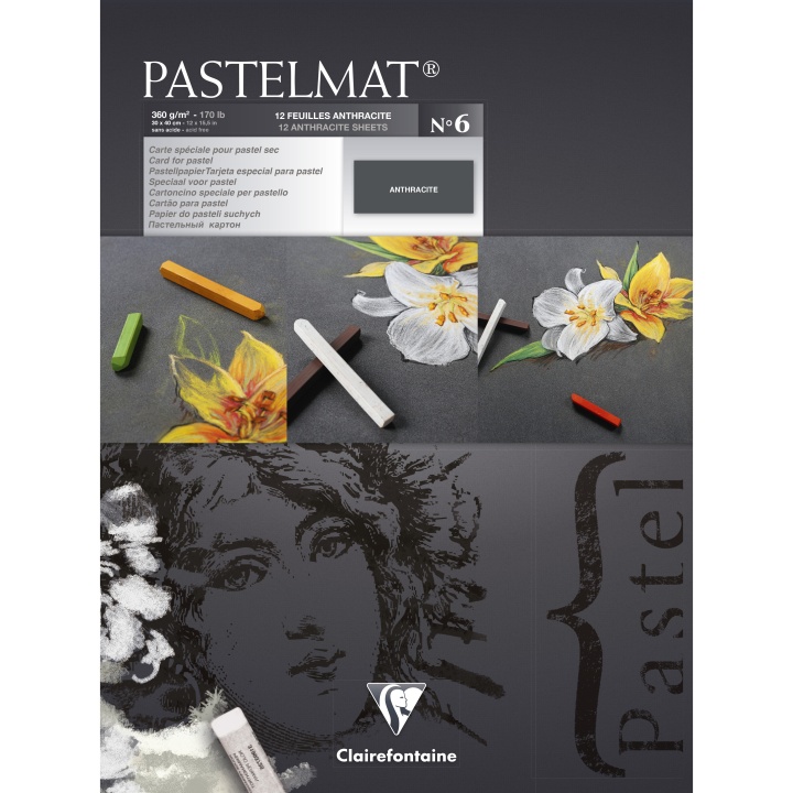 Pastelmat Bloc artiste Anthracite 30x40 cm dans le groupe Papiers & Blocs / Bloc Artiste / Bloc pastel chez Pen Store (110410)