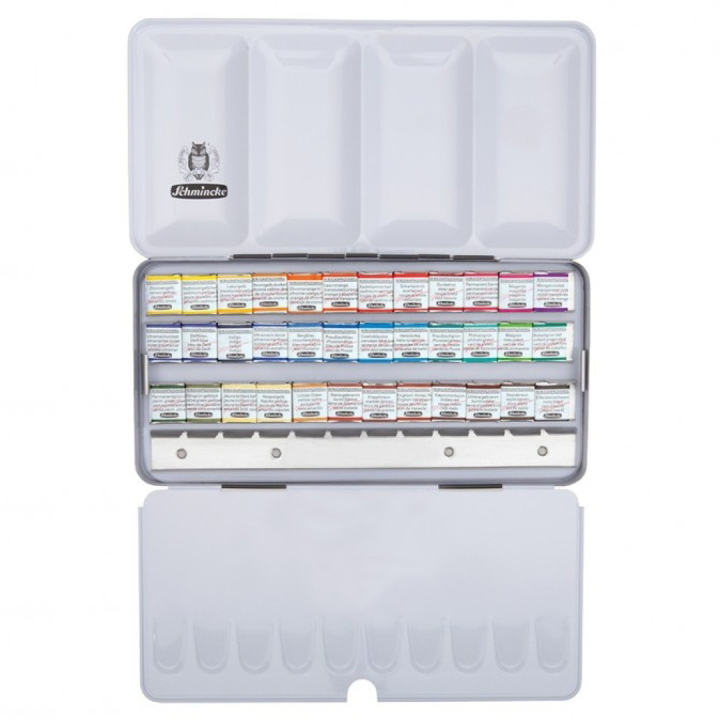 Horadam Aquarell Metal lot de 36 + 12 vides dans le groupe Matériels d'artistes / Couleurs de l'artiste / Peinture aquarelle / Aquarelle en godet chez Pen Store (110729)