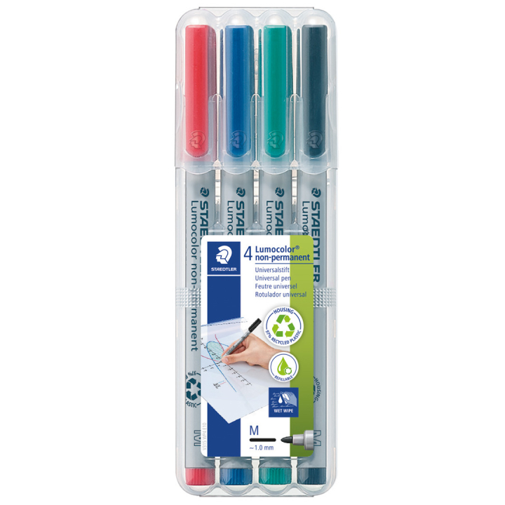 Lumocolor Non-permanent Medium lot de 4 dans le groupe Stylos / Bureau / Marquers chez Pen Store (110756)