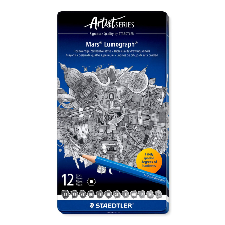 Mars Lumograph lot de 12 Sketching dans le groupe Matériels d'artistes / Craie et Graphite / Graphite et crayon à papier chez Pen Store (110872)