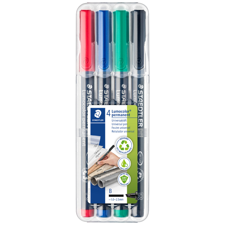 Lumocolor permanent Broad lot de 4 dans le groupe Stylos / Bureau / Marquers chez Pen Store (110982)